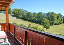 Balkon mit herrlichem Blick auf die Berge
